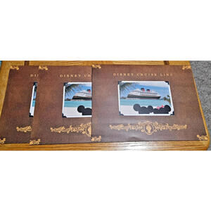 Lot of 3  Large Disney Cruise Line Picture Photo  Holders - Vacation Memories